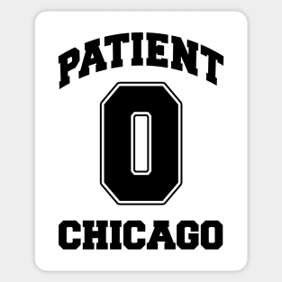 Patient Zero Zombie Chicago - Black Sticker